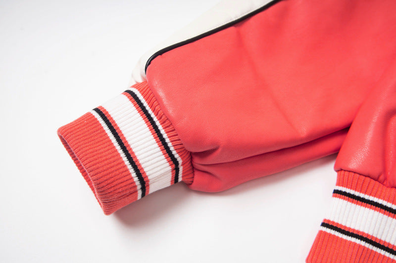 Hellstar All Star Leather Jacket Red