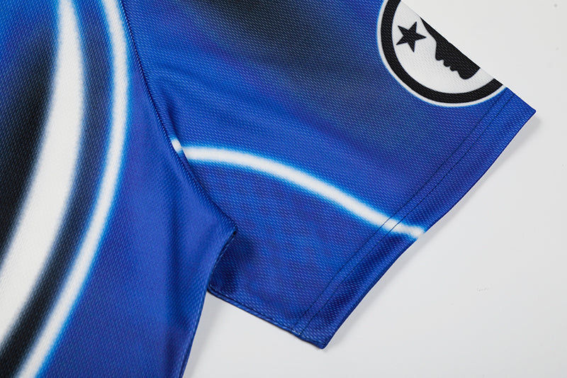 Hellstar 'Blue Stripes' Mesh Jersey