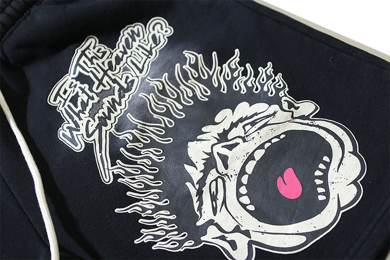 Hellstar Classic Letter Avatar Washed Shorts