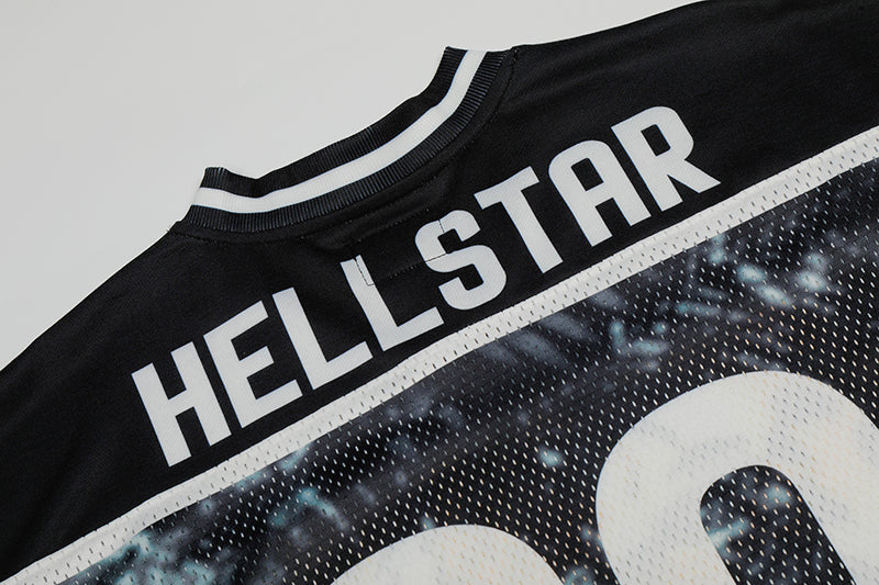 Hellstar Tiger Print Mesh Jersey