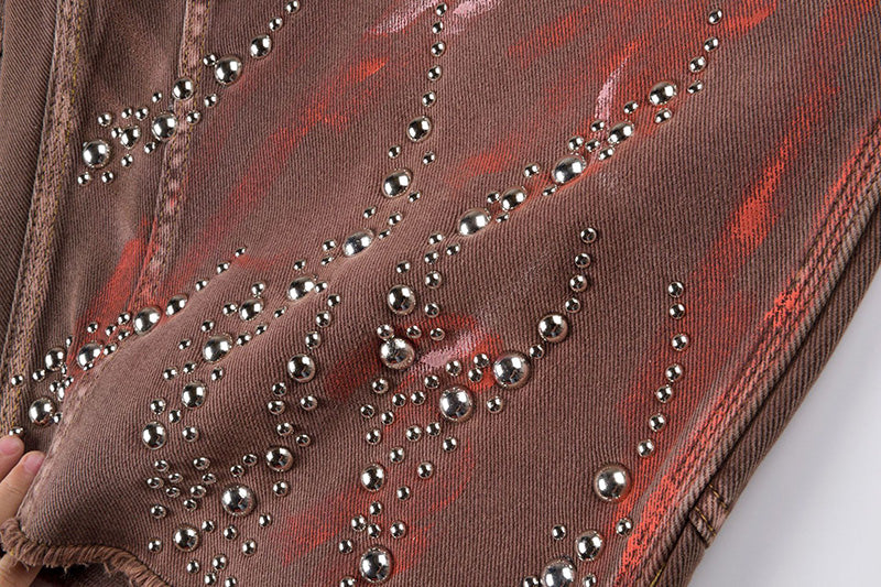 Hellstar Capsule 11 Studded Double Knee Carpenter Shorts