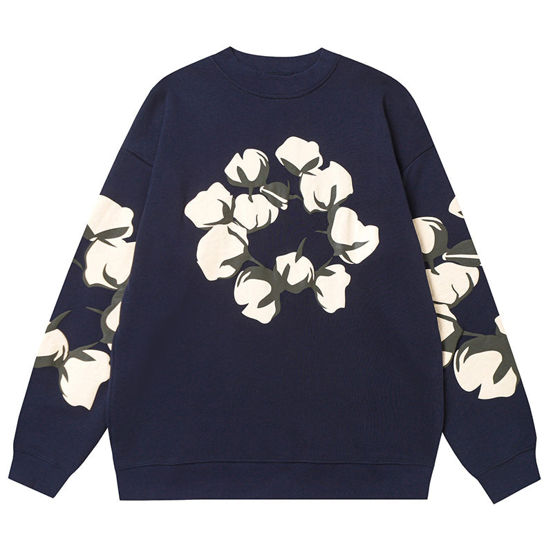 Denim Tears Kapok Pattern Printed Sweatshirts DENIM TEARS
