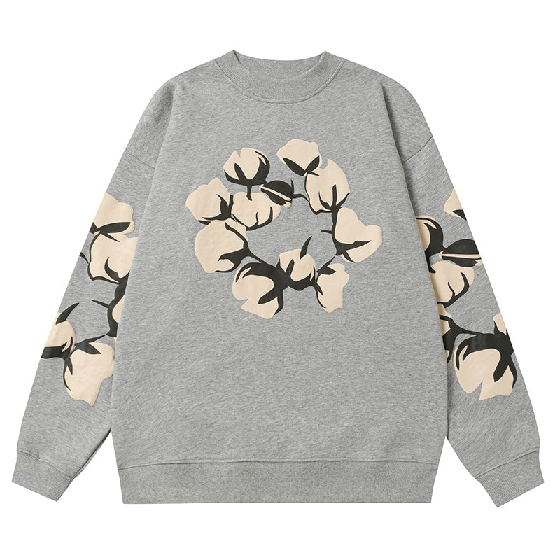 Denim Tears Kapok Pattern Printed Sweatshirts DENIM TEARS