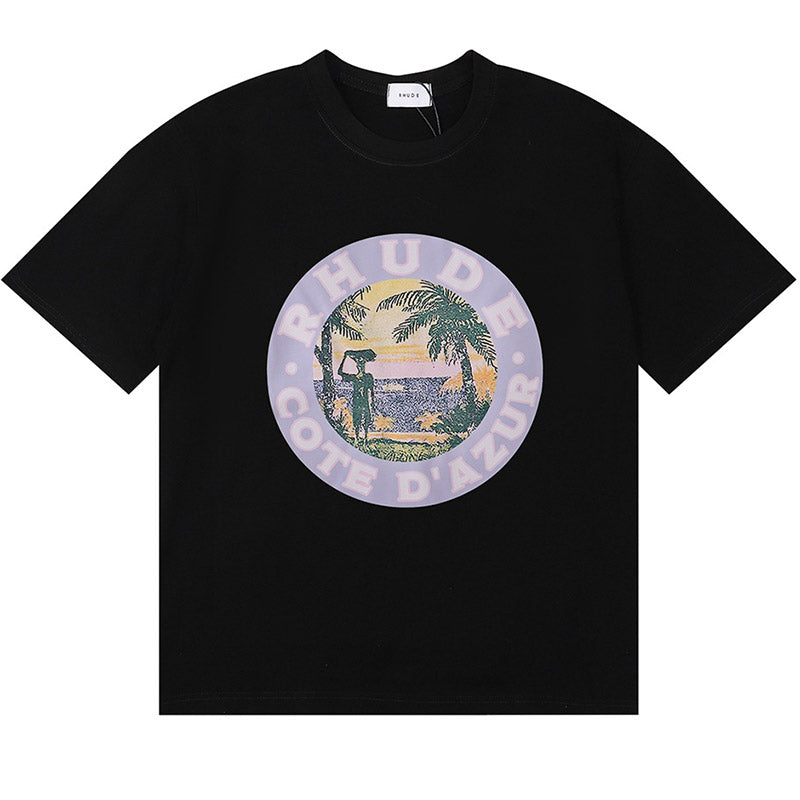 RHUDE  Off-white Lago T-Shirts RHUDE