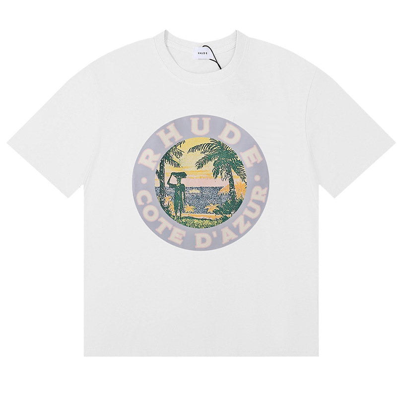 RHUDE  Off-white Lago T-Shirts RHUDE