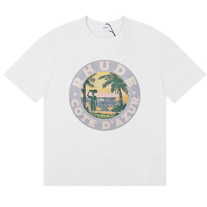 RHUDE  Off-white Lago T-Shirts RHUDE