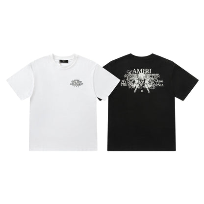 AMlRl Crew Neck Unisex Street Style Plain Cotton T-Shirt AMIRI