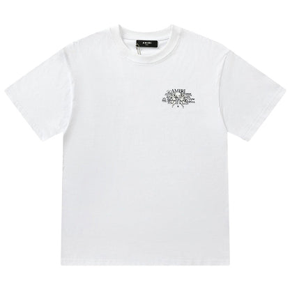 AMlRl Crew Neck Unisex Street Style Plain Cotton T-Shirt AMIRI