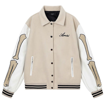 AMlRl Bones Varsity Jacket AMIRI