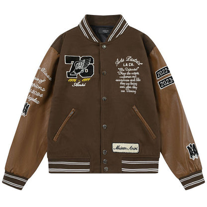 AMlRl appliqué-logo Varsity Jackets AMIRI