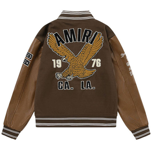 AMlRl appliqué-logo Varsity Jackets AMIRI