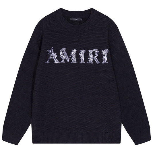 AMlRl Core Logo Cotton   Sweater AMIRI