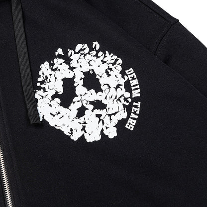 Denim Tears Denim University Zip Hoodie Black DENIM TEARS
