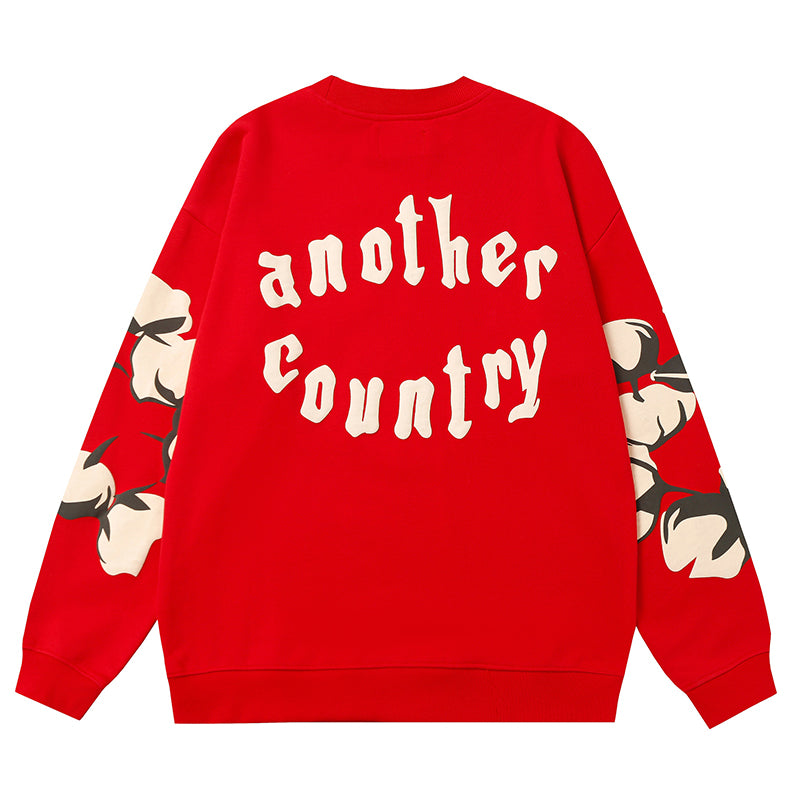 Denim Tears Kapok Pattern Printed Sweatshirts DENIM TEARS