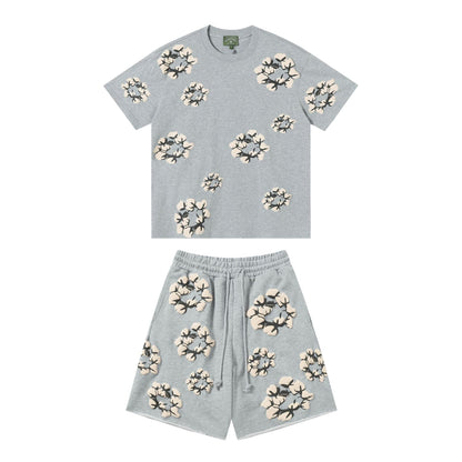 Denim Tears The Cotton Wreath Shorts DENIM TEARS