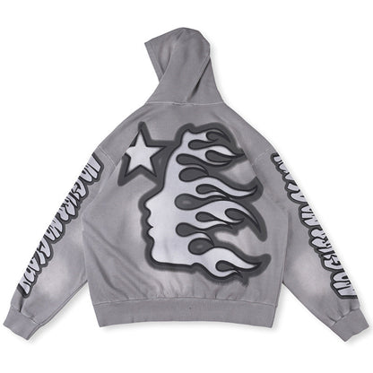 HELLSTAR Bulldog Air Brush Zip Up Hoodie