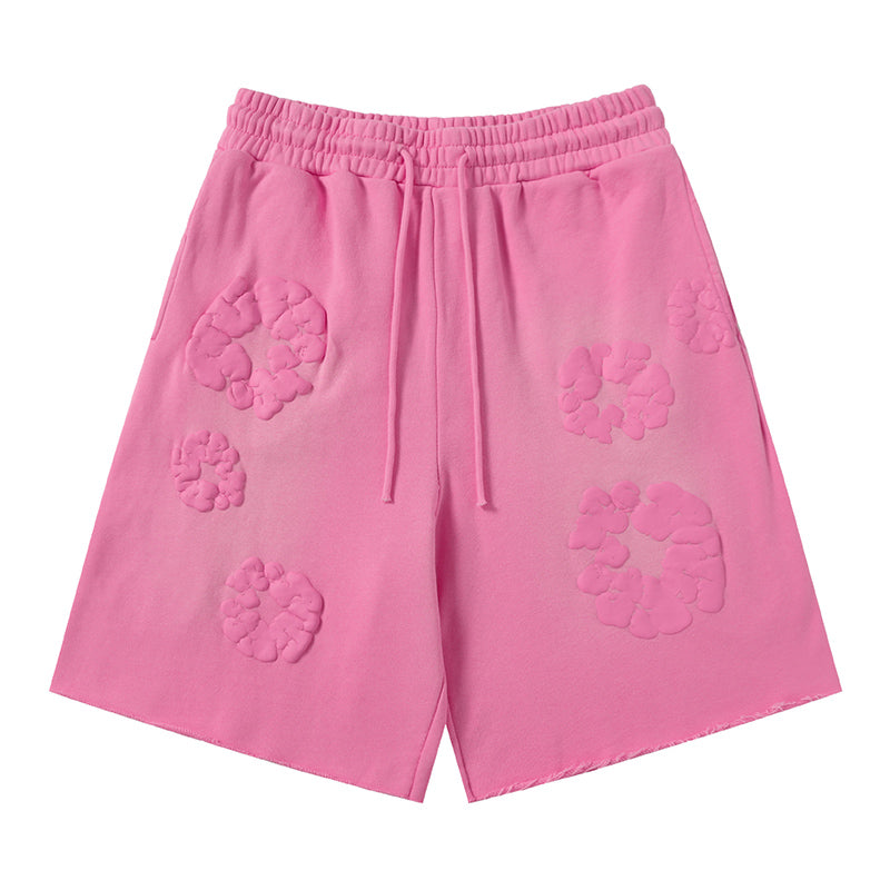 Denim Tears Mono Cotton Wreath Shorts DENIM TEARS