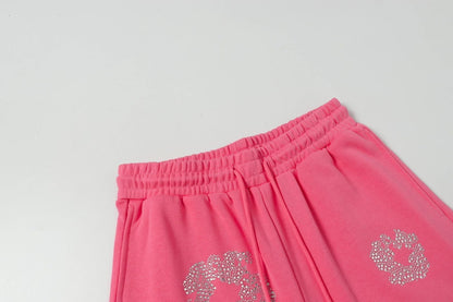 Denim Tears Cashmere Swarovski Cotton Wreath Shorts DENIM TEARS