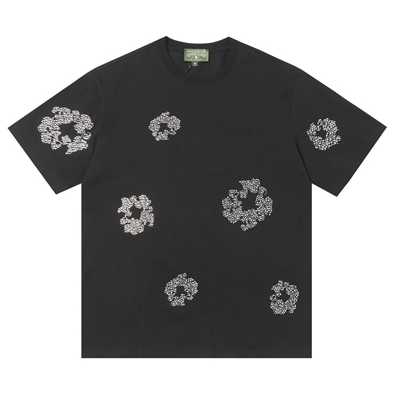 Denim Tears Cashmere Swarovski Cotton Wreath T-Shirts DENIM TEARS