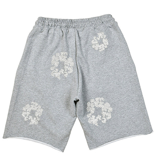 Denim Tears Crystal Patch Cotton logo Design Shorts DENIM TEARS