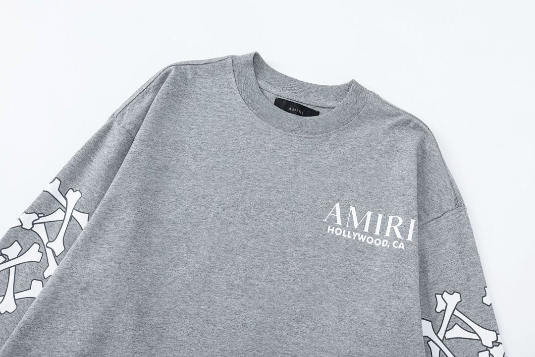 AMIRI Bones Stacked T-shirt Long Sleeve Tee