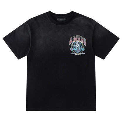 AMIRI crystal-embellished logo-print T-shirt