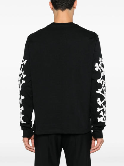 AMIRI Bones Stacked T-shirt Long Sleeve Tee