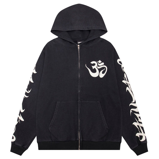 Hellstar OHM Yoga Zip Up Hoodie