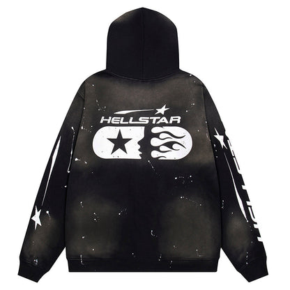 Hellstar Studios Logo Printed Zip Hoodie