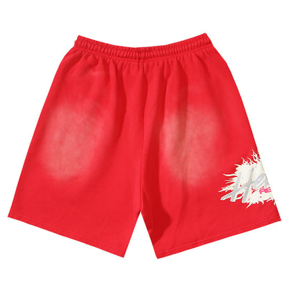 Hellstar Classic Letter Avatar Washed Shorts