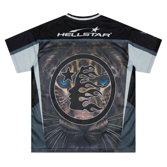 Hellstar Panther Print Mesh Jersey