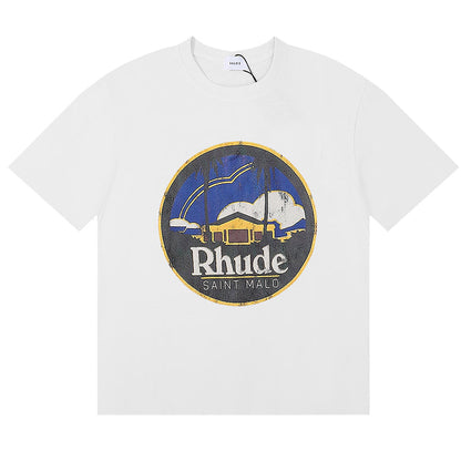 RHUDE Saint Malo Castle Print T-Shirts RHUDE