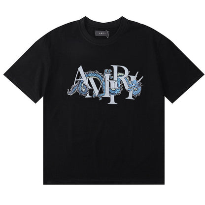 AMIRI Dragon logo-print cotton-jersey T-shirts AMIRI