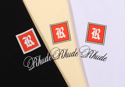 RHUDE Moroccan LOGO print T-Shirt RHUDE