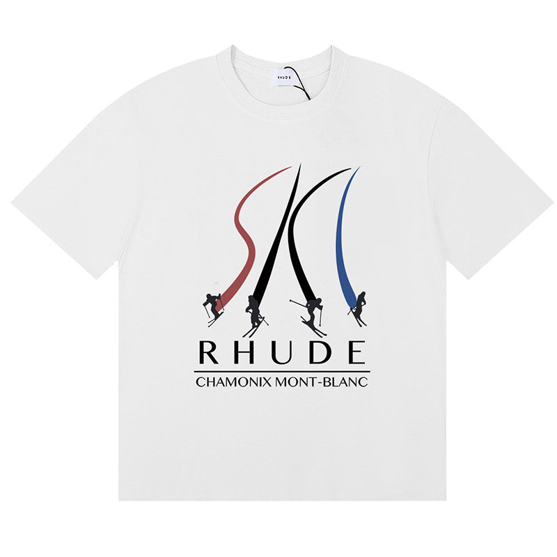 RHUDE Chamonix Mont-Blanc T-Shirts RHUDE