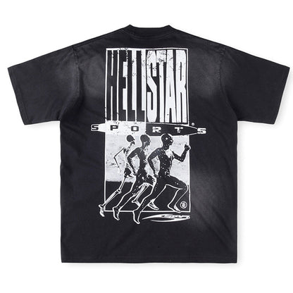 HELLSTAR Graphic Print Relaxed Fit Cotton T-Shirt