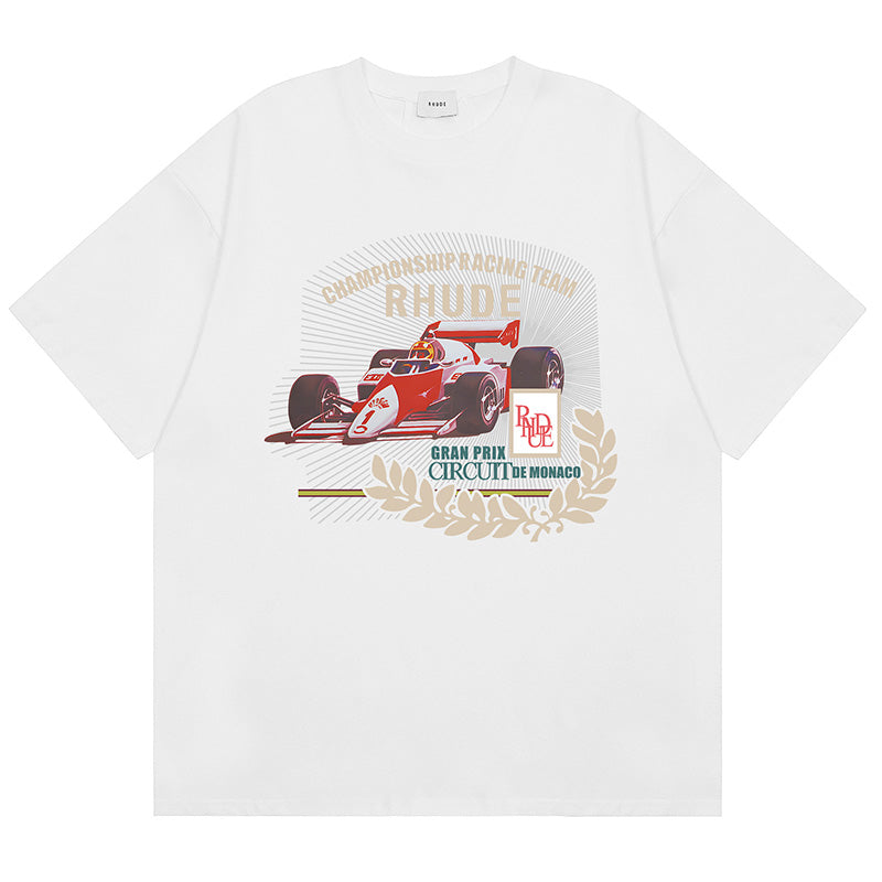 RHUDE Racing graphic print T-Shirts RHUDE