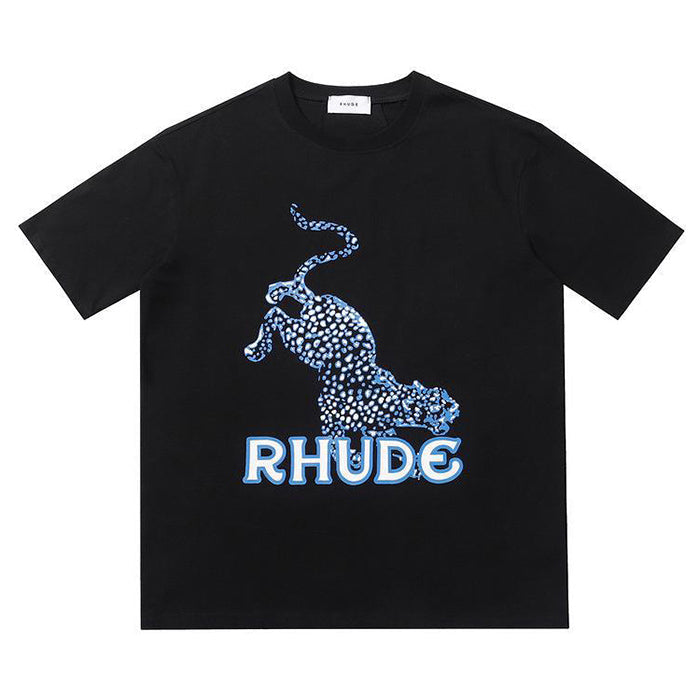 RHUDE T-Shirt Leopard White RHUDE