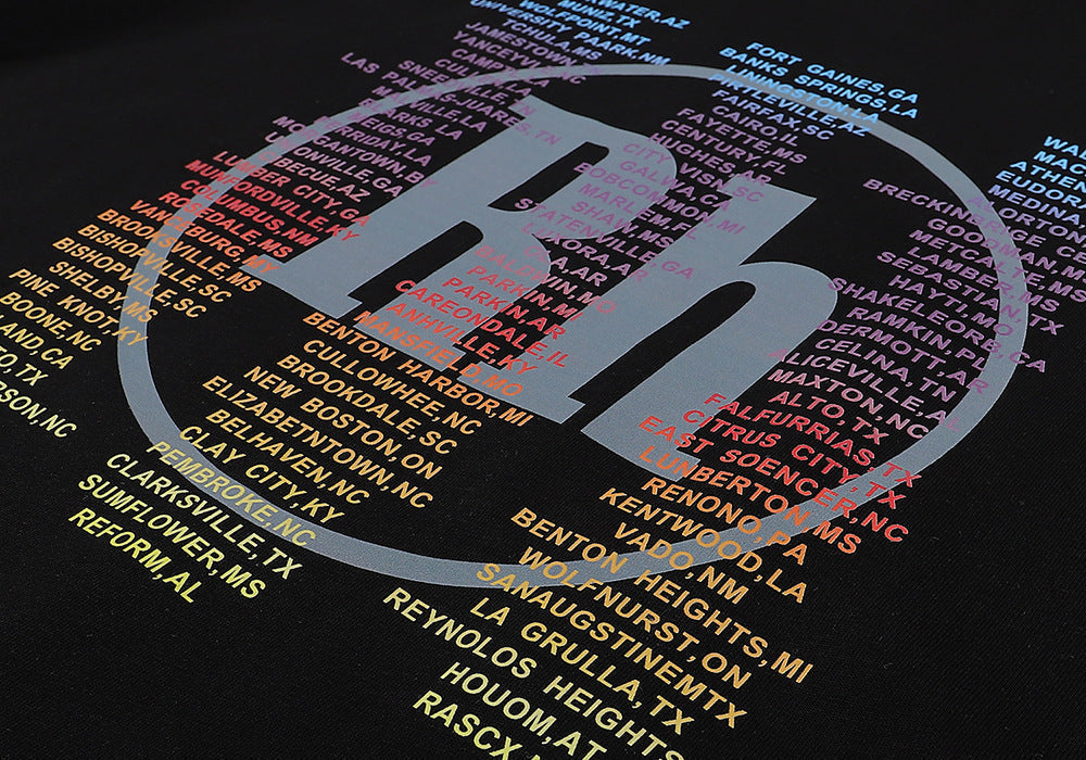RHUDE micro-logo letter racing print T-shirt RHUDE