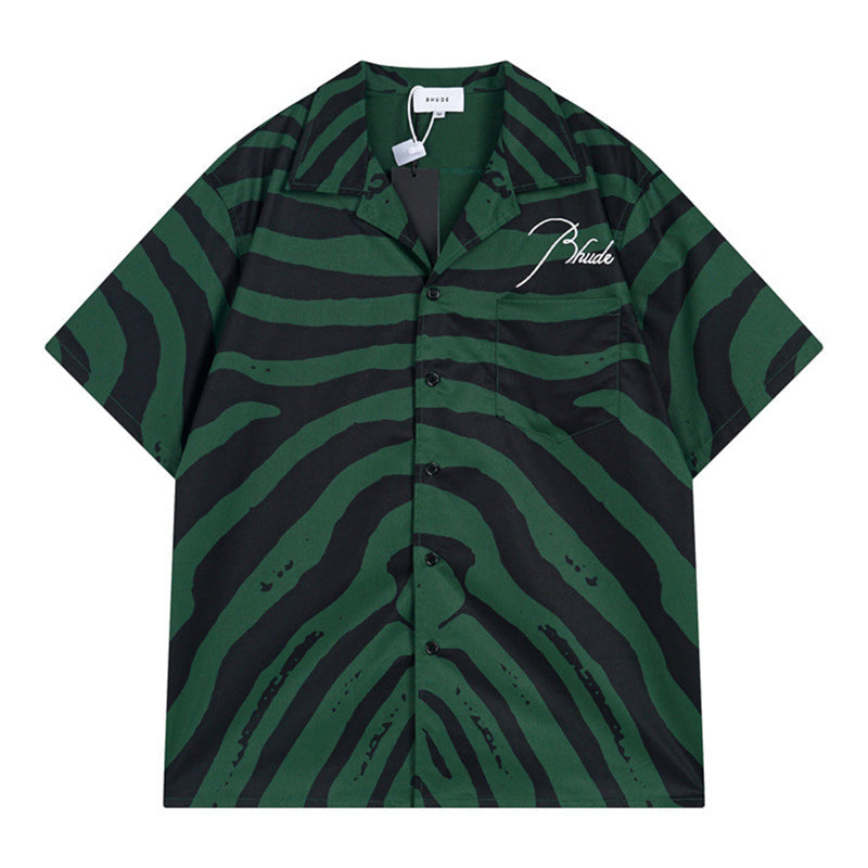 Rhude Zebra Silk Shirts RHUDE
