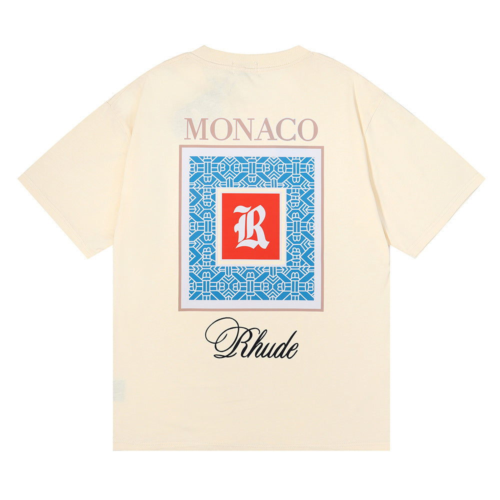 RHUDE Moroccan LOGO print T-Shirt RHUDE