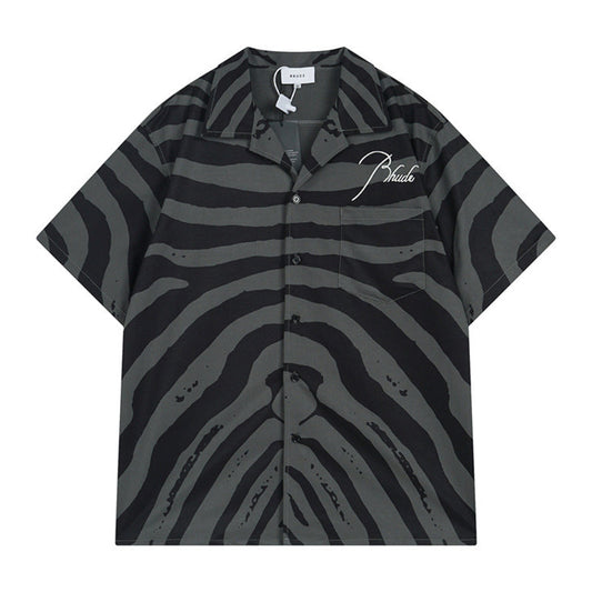 Rhude Zebra Silk Shirts RHUDE