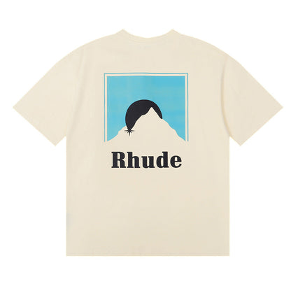 RHUDE Sunset Classic Letter Print T-Shirt RHUDE