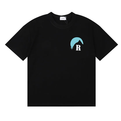 RHUDE Sunset Classic Letter Print T-Shirt RHUDE