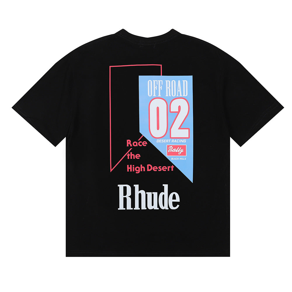RHUDE Race The High Desert micro-logo T-shirt RHUDE