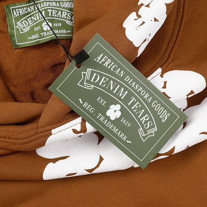 Denim Tears The Cotton Wreath Hoodie Brown DENIM TEARS