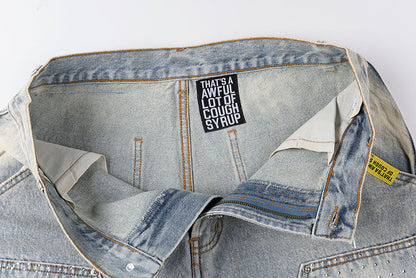 Cough Syrup Denim Shorts
