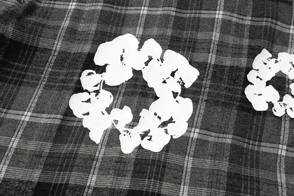 Denim Tears kapok Flower Pattern Long Sleeved Shirt DENIM TEARS