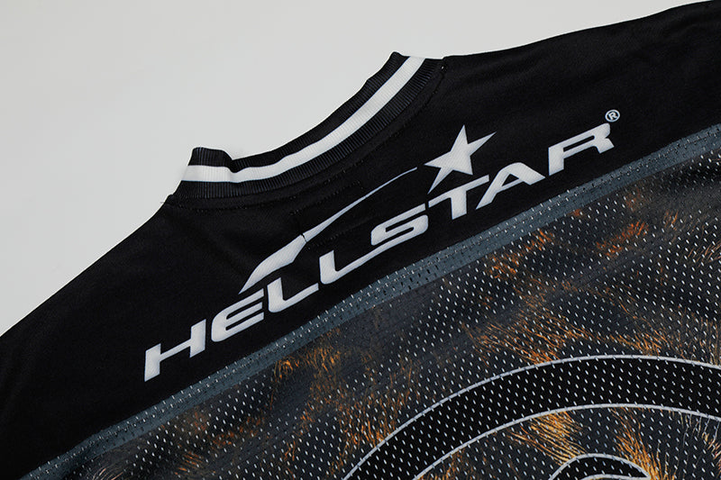 Hellstar Panther Print Mesh Jersey