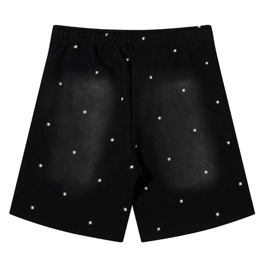 Hellstar Logo Printed Starry Sky Shorts